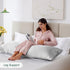 Love's cabin Satin Body Pillow Pillowcase, Similar to Silk Body Pillow Cover with Envelope Closure, Silky Cooling Long Pillowcases for Hair and Sk...