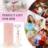 Beferr Gifts for Women Mom Galaxy Rose Glass Crystal Flowers with Heart-Shaped Base Eternal Roses Forever Flowers Mother's Birthday Gifts for Gran...
