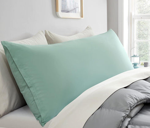 Entisn 2Pcs Body Pillowcases Cover, 1800 Thread Count Brushed Microfiber Body Pillow Case Set Soft and Cozy with Hidden Zipper - 20" x 48", Sage G...