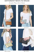 RIAH FASHION Convertible Vegan Leather Wallet Purse Clutch - Small Handbag Phone/Card Slots & Detachable Wristlet/Crossbody...