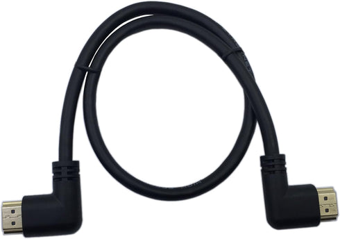 CERRXIAN 0.5m High Speed HDMI 2.0 HDMI Left Angle Male to HDMI Right Angle Male Short Cable Ultra HD 4k x 2k HDMI Cable Supports Ethernet, 3D, 4K ...