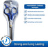 PET MAGASIN Pet Thinning Shears - Professional Thinning Scissors with Toothed Blade - Blue...