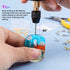 LET'S RESIN Electric Resin Drill, 74Pcs Hand Drill Supplies with 3-Jaw Clamp-Applicable to A Larger Drilling Range (0-3mm), Grip Nose Pliers, Keyc...