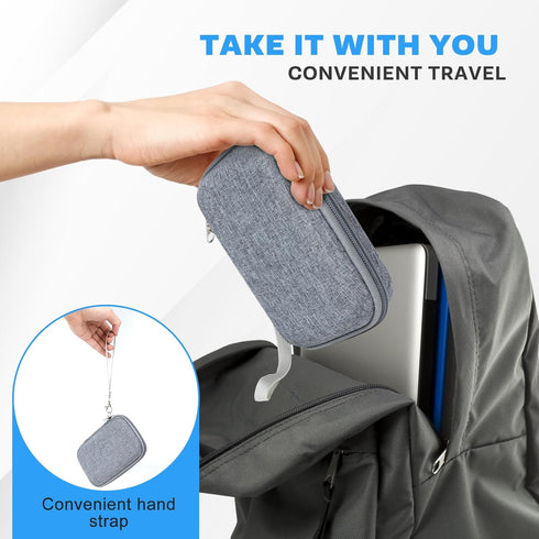 Travel Hard Case Compatible with UCOMX Nano/for Apple MagSafe Duo/for Iseyyox/for Rtops/for LISEN 3 in 1 Wireless Foldable Magnetic Charger, Easy ...