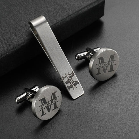 Mens Groom Father Wedding Silver Plated Black Tie Clips Pack of 2...