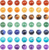 AD Beads 8mm Natural Loose Beads 112 Pieces for Making mala Necklace or Bracelet (7 Chakra Beads)...