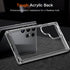 Cover for Samsung Galaxy S24 Ultra Case, Non-Yellowing Hard PC Back, Slim Thin Soft Edge Shockproof Phone Case Accessories for S24 Ultra, Clear...