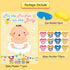 Hooqict Pin The Pacifier On The Baby Game, Baby Pacifier Games Poster with 72pcs Pacifiers Stickers Baby Shower Games Party Favors Girls Boys Kids...