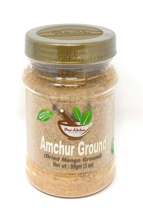 Desi Kitchen Spices All Natural | Salt Free | Vegan | NON GMO | Amchur (Dried Mango) Ground 3oz...