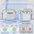 AirPods Pro 2nd/1st Generation Case Cover with Cleaner Kit, Auto Snap Switch Secure Lock Clip Transparent Airpods Pro Case,Compatible with MagSafe...
