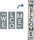 Large Vertical Welcome Sign Stencils for Painting on Wood and More - Create Beautiful Wood Signs with This Large Welcome Stencil – Set of 3 Indivi...