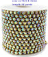 10 Yard Crystal AB Rhinestone Close Chain Clear Trim Sewing Craft (Gold, 4mm)...