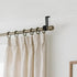 4 Pack Ceiling Curtain Rod Bracket Heavy Duty Single Curtain Rod Holders for 1 Inch Drapery Holder for Living Room Bedroom Black...