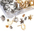Pandahall 16 Pairs Stainless Steel Earring Making Kit with Ear Nuts 4 Shape Moon Ring Star Flat Round Stud Earring Findings with Hole for Jewelry ...