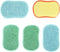 5pcs Multi-Functional Scrubbing Sponge Microfiber Kitchen Supplies Cleaning Tools Reusable Cleaning Sponge Scouring Pad...