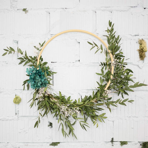 Worown 6 Pack 3 Sizes (8, 10 & 12 Inch) Bamboo Floral Hoops, Wooden Wreath Rings for Making Wedding Wreath Decor and Wall Hanging Crafts...