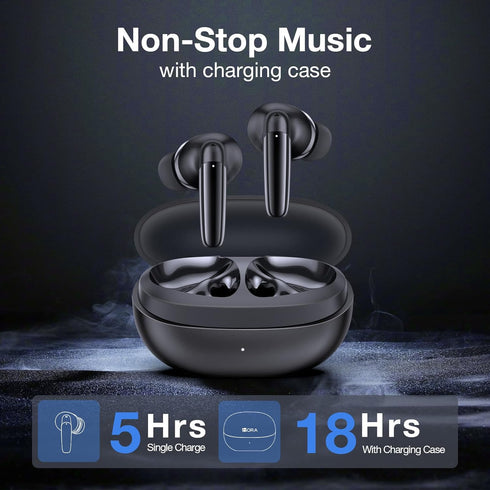 1 Hora Wireless Earbuds Bluetooth 5.3, Touch Control Headphones with Transparency Wireless Charging Case, Premium Sound in-Ear Earphones, Compatib...