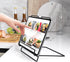 Cookbook Stand Holder for Kitchen Counter,Recipe Book Stand for Reading Hands Free(Black)...