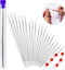 18 Pcs collapsible Big Eye Seed Beads Needles Set with Bottle...