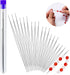 18 Pcs collapsible Big Eye Seed Beads Needles Set with Bottle...