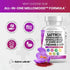 Clean Saffron Supplements with Ashwagandha 8000mg - Mood Support with L-Theanine 200mg, Ginkgo Biloba 6000mg, St. John's Wort 6000mg, Rhodiola Ros...