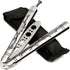 Practice Butterfly Knife, Stainless Steel Balisong Trainer Unsharpened Blade with Spring Latch, Smooth Action Butterfly Knife Trainer...