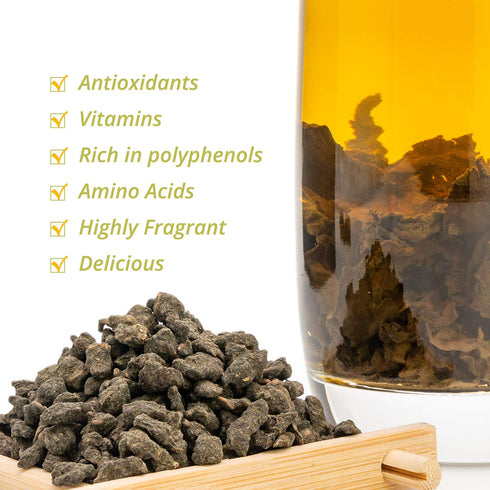 oriarmcha Ginseng Oolong Tea 250g - Chinese Lan Gui Ren Oolong Loose Leaf Tea - Natural Renshen Wulong Cha from Wuzhishan Mountain...