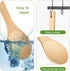 Bamboo Rice paddle 2pcs Wooden Spoons for Serving Utensil, Wood rice scooper spoon Kitchen Utensil Set....