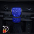 Bling Bling Auto Shift Gear Cover, Leather Auto Gear Shift Knob Cover with Crystal Glitter Bling Rhinestones for Girls,Lady Universal Fit (Blue)...