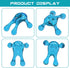 Palm Massage Tool - Easier Grip Handheld Massage Tool, Four Point Massage Tool, for Deep Tissue Pain Relief (Blue)...