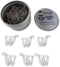 100 Count Shopping Cart Shaped Paper Clips Great for Paper Clip Collectors or Office Gift - Comes in Round Tin with Lid and Gift Box - Silver Meta...