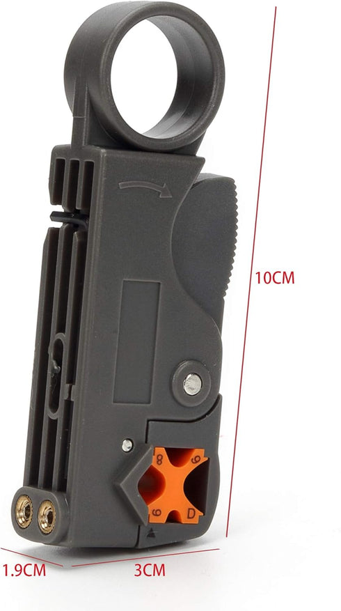 BNC RG58 Plug Crimp Connector and Striping Crimp Tool for RG58 RG59 Pack of 10...