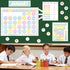 Classroom Calendar Bulletin Board Pastel Calendar Bulletin Board with Seasons Weather Chart CTP Paper-Cuts for Nursery Elementary Middle School Cl...