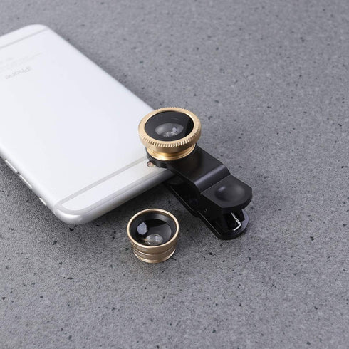Kit Portable Fish and S/Mobile Accessories Macro On Camera, Universal Clip-on Lens Phone Compatible Kits Kit, Camera Wide - Lens, Phones Optics Ey...