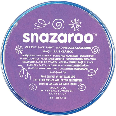 Snazaroo Classic Face and Body Paint, 18.8g (0.66-oz) Pot, Lilac...
