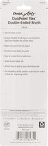 Pentel Arts Duo Point Flex Double Ended Brush, Black Ink, 1-Pack Carded (SFW34BPA)...