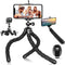 Phone Tripod, Flexible Mini Tripod for iPhone with Wireless Remote, Portable Cell Phone Tripode Stand for Video Recording Vlogging Selfie Compatib...