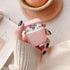 Cute Pink Case for Airpods 2nd/1st Generation Cover for Girl Women with Pom pom Flower Keychain & Cleaner Kit, Soft Silicone Airpods iPod 2nd/1st ...