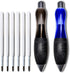 3-Ounce Fat ?????????? ???????????????? Pens for Arthritis Parkinson's Carpal Tunnel Tremors Wide Grip, Thick Barrel, Easy to Hold Black Blue (2 P...