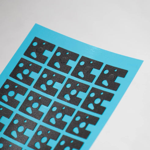Gliging Switch Pads Sound Foam Dampeners Sheet Soft with Making Tape Tweezers for 61 Hot Swap Keyboard...