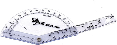 A2ZSCILAB Plastic 6" Finger Goniometer ISOM Physical Therapy Angle Protractor Ruler...