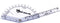 A2ZSCILAB Plastic 6" Finger Goniometer ISOM Physical Therapy Angle Protractor Ruler...
