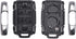 Fits for Chevy Tahoe Suburban/GMC Yukon Key Fob Case Shell Keyless Entry Remote Control Smart Car Key Cover M3N-32337100 (Silver, 6 Button)...
