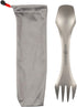 Core Element TITANIUM SPORK 3-in-1 Lightweight Eco-friendly Durable Spoon-Fork-Knife Survival Utensil Tool Perfect for Camping, Home, Travel (Pack...