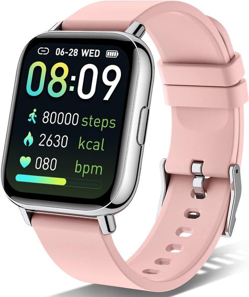 MuGo Smart Watch for Women, Fitness Watch 1.69" Touch Screen Smartwatch, Pedometer Watch with Heart Rate and Sleep Monitor, IP67 Waterproof Fit Wa...