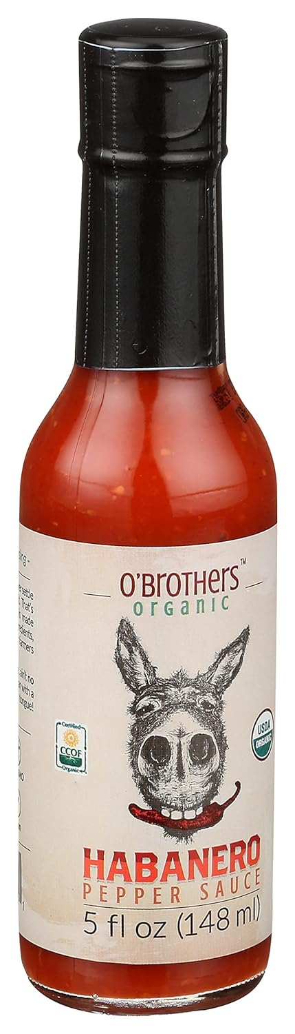 O'Brothers, Habanero Hot Sauce, 5 oz...