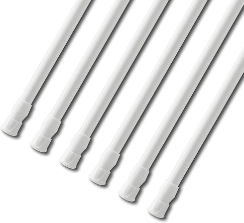 JAYE Curtain Rods Spring Tension Curtain Rod Adjustable Length for Kitchen, Bathroom, Cupboard, Wardrobe, Window, Bookshelf DIY Projects… (28"-48"...