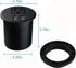 Desktop Power Grommet 2 3/8 inch Hole Table Power Grommet Outlet with 2 USB Charging Ports,6.5ft Extension Cord Desk Power Strip with 1 Outlets fo...