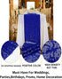 ShinyBeauty 12x72-Inch-Royal Blue-Sequin Table Runner with Tassel for Dining Decoration-Sequin Dresser Scarves for Wedding Event...
