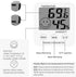 Digital Thermometer Indoor Hygrometer Humidity Meter Room Temperature Monitor Large LCD Display Max/Min Records for Home Car Office White by SoeKoa